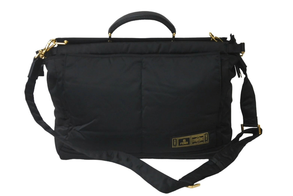 Fendi PORTER Handbag Peekaboo black